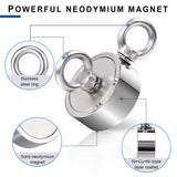 Magnet Fishing Double Sided D94mm 400KG Each Side Neodymium With 20m Rope
