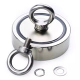 Magnet Fishing Double Sided D94mm 400KG Each Side Neodymium With 20m Rope