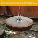 Magnet Fishing Double Sided D94mm 400KG Each Side Neodymium With 20m Rope