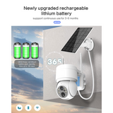 Security Cameras Wireless Outdoor Wifi Solar Camera Human Detection Solar Panel Recharge Battery IP camera Color Night Vision Outdoor CCTV Video Security Cameras with Color Night Vision