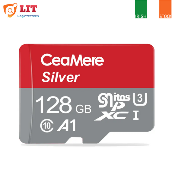 128GB CeaMere Silver ORIGINAL MICRO SD Class 10 Fast TF Memory Card Storage