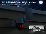 Security Cameras Wireless Outdoor Wifi Solar Camera Human Detection Solar Panel Recharge Battery IP camera Color Night Vision Outdoor CCTV Video Security Cameras with Color Night Vision