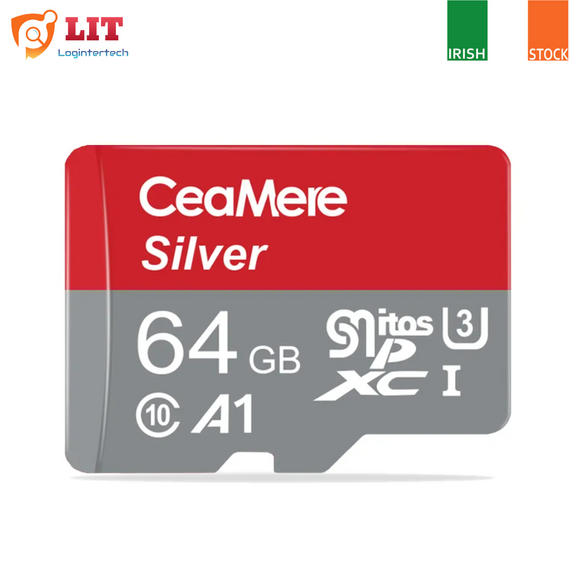 64GB CeaMere Silver ORIGINAL MICRO SD Class 10 Fast TF Memory Card Storage