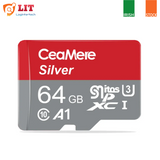 128GB CeaMere Silver ORIGINAL MICRO SD Class 10 Fast TF Memory Card Storage