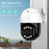 8x zoom outdoor IP CCTV camera with 8MP dual lenses and PTZ functionality from LogInterTech.