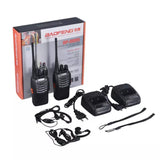 Baofeng BF888s Long Range Walki Talkies Handheld 16 Channels Two Way Radios 400-470mhz