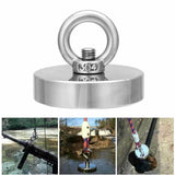 Monster Strong Fishing Magnet 115KG Pulling Force D60 Neodymium With 20m Rope.