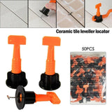 150pcs Floor Wall Tile Leveling System Tools Kit Reusable Spacers Flooring T-Type Twisted Spacer Clips