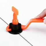 150pcs Floor Wall Tile Leveling System Tools Kit Reusable Spacers Flooring T-Type Twisted Spacer Clips