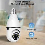 3MP Panoramic WiFi IP Camera E27 Light Bulb Calving HD Wireless Security Camera