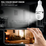 3MP Panoramic WiFi IP Camera E27 Light Bulb Calving HD Wireless Security Camera