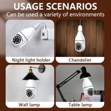 3MP Panoramic WiFi IP Camera E27 Light Bulb Calving HD Wireless Security Camera