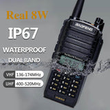 Baofeng UV-9R Plus Set 2pcs Waterproof 8W Walkie Talkie 128CH UHF VHF Ham Radio