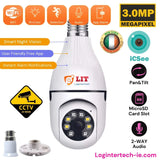 3MP Panoramic WiFi IP Camera E27 Light Bulb Calving HD Wireless Security Camera