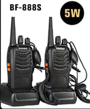 Baofeng BF888s Long Range Walki Talkies Handheld 16 Channels Two Way Radios 400-470mhz