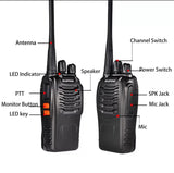 Baofeng BF888s Long Range Walki Talkies Handheld 16 Channels Two Way Radios 400-470mhz