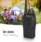 Baofeng BF888s Long Range Walki Talkies Handheld 16 Channels Two Way Radios 400-470mhz