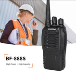 Baofeng BF888s Long Range Walki Talkies Handheld 16 Channels Two Way Radios 400-470mhz