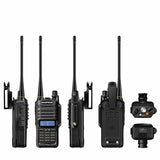 Baofeng UV-9R Plus Set 2pcs Waterproof 8W Walkie Talkie 128CH UHF VHF Ham Radio